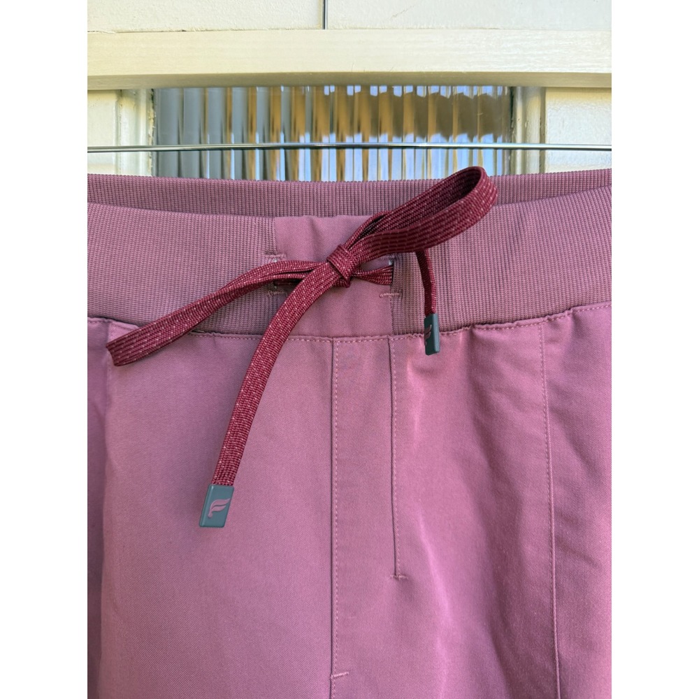 Fabletics Dark Mauve Pink Jogger Scrub Pants Womens Size Large Tall L/T - Picture 3 of 7
